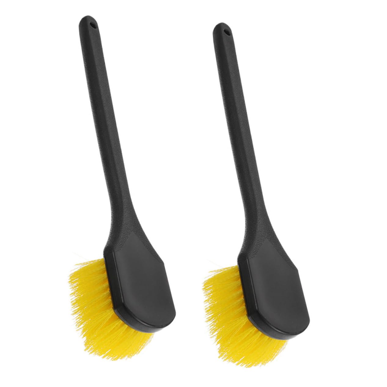 Zerodeko 2pezzi Spazzola per Pulizia Cerchi Auto Manico Setole Resistenti Kit Pulizia Ruote Pneumatici per Detailing Auto e Rimozione Sporco