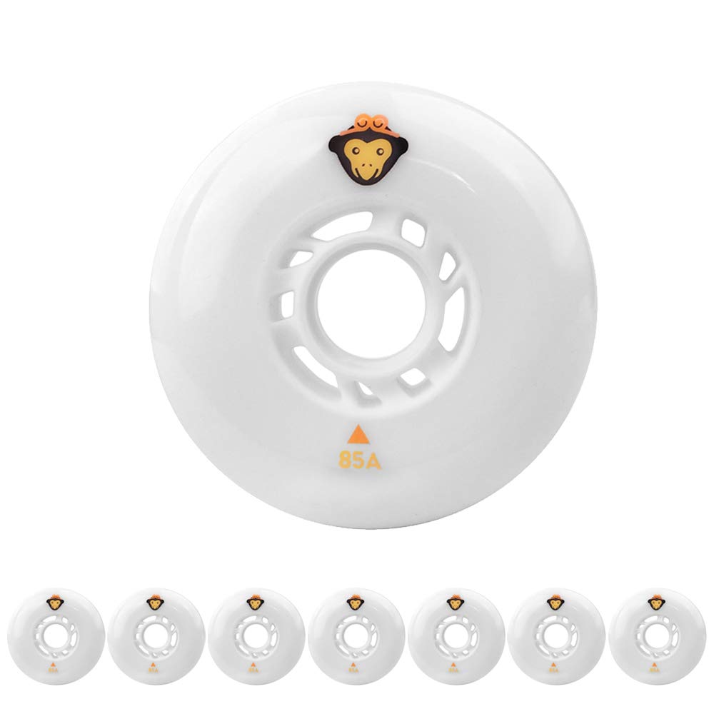 Ruote per Pattini in Linea, Confezione da 8, 85A, 72 mm, 76 mm, 80 mm, Ruote per Pattini a rotelle in Linea, Ruote di Ricambio per Pattini a rotelle e Skateboard.
