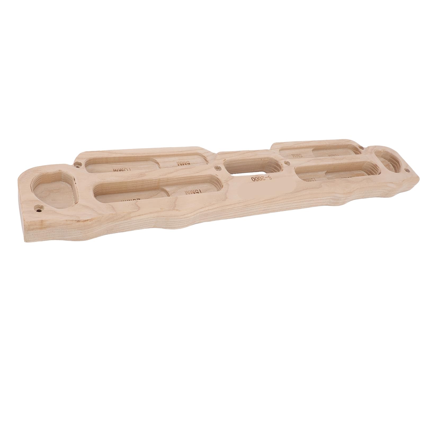 Dilwe Tablica do Wspinaczki, Podstrunnica z Drewna Jesionowego do Treningu Siłowego i Podciągania, 55x10x5cm Domowej Siłowni i Boulderingu