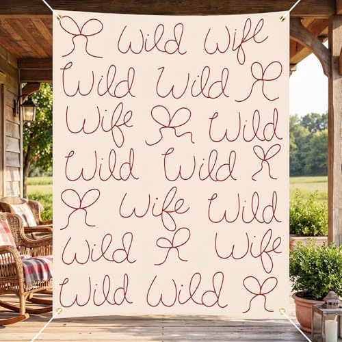 Irenare Wild Wild Wife Western Bachelorette Banner Cowgirl Party Decor by Irenare - Used condition - Image 7