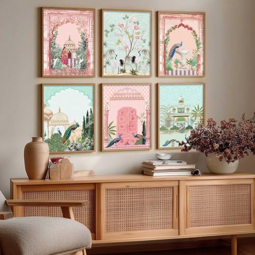 Image of kotart Traditional Pichwai Wall Art Paintings with Frame for Home Decor - Framed Wall Painting for Living Room Bedroom Office Room Decor - Painting for Wall Decoration - (19X25 inch, A)