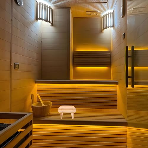 Repose-Pieds en Bois Beige Rond pour la Détente