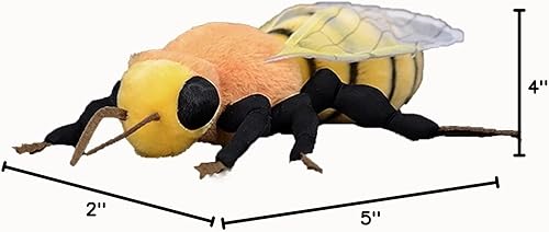 Miniatura 9 de Tiny Heart Juguetes de peluche de abeja de simulación, 10.23 pulgadas, suaves y realistas, juguetes de peluche para niños y niñas, regalos para