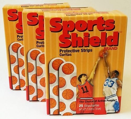 Sports Shield Basketball Bandages/Bandaids Latex Free 3-25 Strip Pks