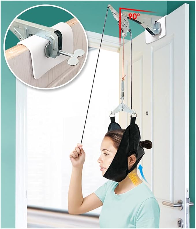 Über Tür Hals Traktion Gerät Zervikale Schmerzlinderung Hals Stretcher ...