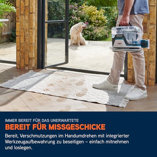 Vax Vax SpotWash Home Haustier-Design Fleckenentferner für Teppiche und Polstermöbel mit SpinScrub-Technologie, kraftvolle Tierpflege, schnelltrocknend und tiefenwirksam - Produktansicht 9 | Bodendampfreiniger