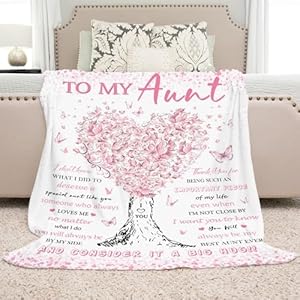 Auntblanketauntgiftsfromniecenephewbirthdaygiftsforauntuniquepinksoftwomenthrowblanketgiftsformothersdaychristmaswarmplushflannelfleeceblankets60x50tomybestaunt Urban Country Home Decor Aunt blanket aunt gifts from niece nephew birthday gifts for aunt unique pink soft women throw blanket gifts for mothers day christmas warm plush flannel fleece blankets 60×50 to my best aunt urban country home decor