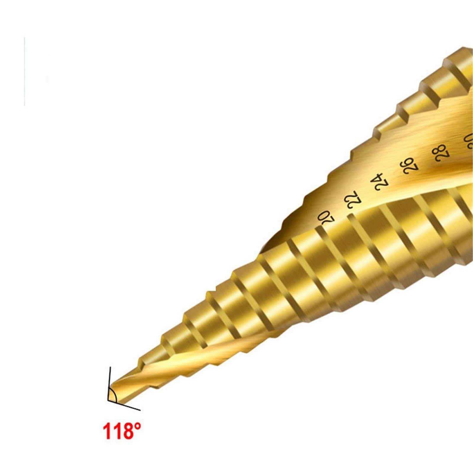 Zestaw wierteł stopniowych, stożek do frezowania drewna i powlekanego metalu, 4-32 mm, 4-20 mm, 4-12 mm, 3 szt