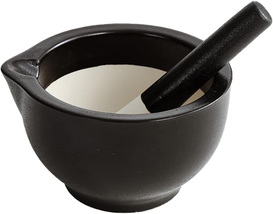 Amazon｜石臼セット 乳鉢 すり鉢 小型 セラミック 薬研 料理 調味料 キムチ作り キッチン用品 すり鉢・すりこぎ棒セット ホワイト ...