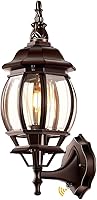 VIANIS Dusk to Dawn Outdoor Wall Lantern, Oil Rubbed Bronze Anti-Rust Porch Light Fixture, Weatherproof Garage Sconce for Patio & House Entryway