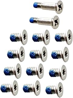 Huasheng Suda 12pcs Bottom Cover & 2pcs Nameplate Screws Replacement for Dell XPS 13 9343 9350 9360 15 9550 9560 M5510