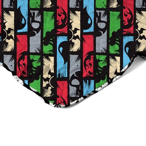 Image of Northwest Magic The Gathering Animated Magic Full /Queen Quilted Blanket, Comfy Throw, Adults Boys Girls, Soft Lightweight Bedding for Bed, or Couch, 90 x 90 inches