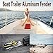 Menyfor 2 Pack Boat Trailer Aluminum Fender Mounts Fit for Boat Trailer Steps Pad Bolt On Brackets Boat Trailer fenders
