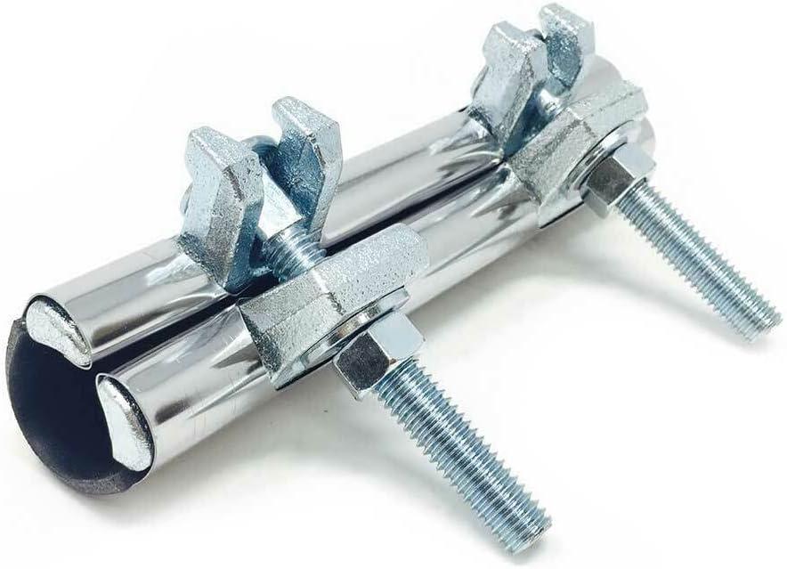 Replacement 2 Inch x 6 Inch Stainless Steel Pipe Repair Clamp With Double Bolt for Thrifco Plumbing 5244345