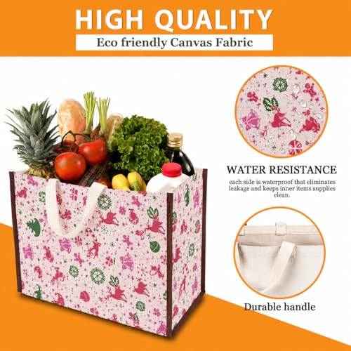 Image of DOUBLE R BAGS Big Heavy Duty Large Eco Cotton Canvas Grocery Shopping Bag for Men & Women Vegetable Milk Fruits with Hand Carry Handle Lunch Box Jhola Tote Bags