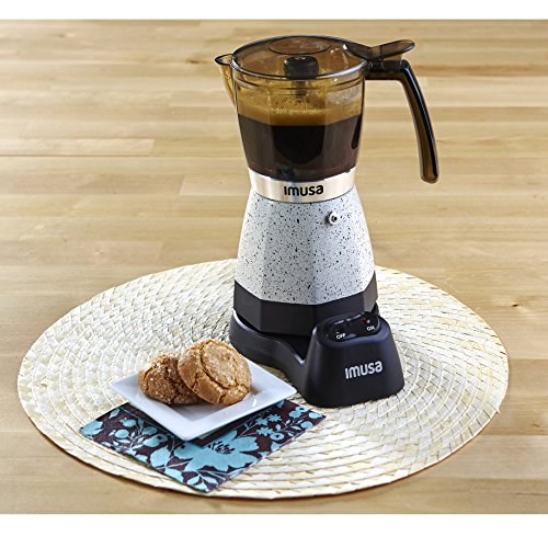 IMUSA USA B120-60011 Electric Espresso/Moka Maker, 3-6-Cup, White - Thumbnail 5