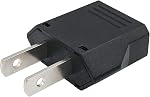 US Plug Adapter, Small European to US Plug Adapter, Black European to American Outlet Plug Adapter, EU to US Adapter, Fireproof Safe Europe/Asia to USA/Canada Travel Power Plug Adapter (6-Pack)