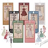 FRIUSATE Washi Stickers Vintage, 280 Pack People Stickers Scrapbooking DIY Junk Journal Supplies Ret