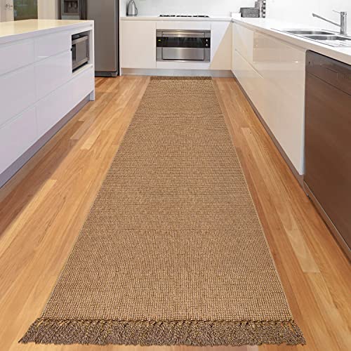 Fixseed Runner Rug For Hallway 3X10 Washable Runner Rugs Hand Woven Jute Boho Rug With Tassels Reversible Cotton Woven Decorative Area Rug For Entryway Kitchen Living Room Laundry Farmhouse Rugs #TOP1