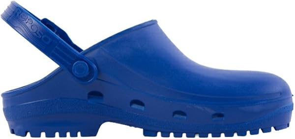 REPOSA Max - Zoccoli Sanitari Donna e Uomo in Gomma con Suola Antiscivolo SRC, Ciabatte Sanitarie Anatomiche con Laccetto Regolabile, Scarpe Sanitarie Sterilizzabili Antishock Traspiranti Leggere - 1