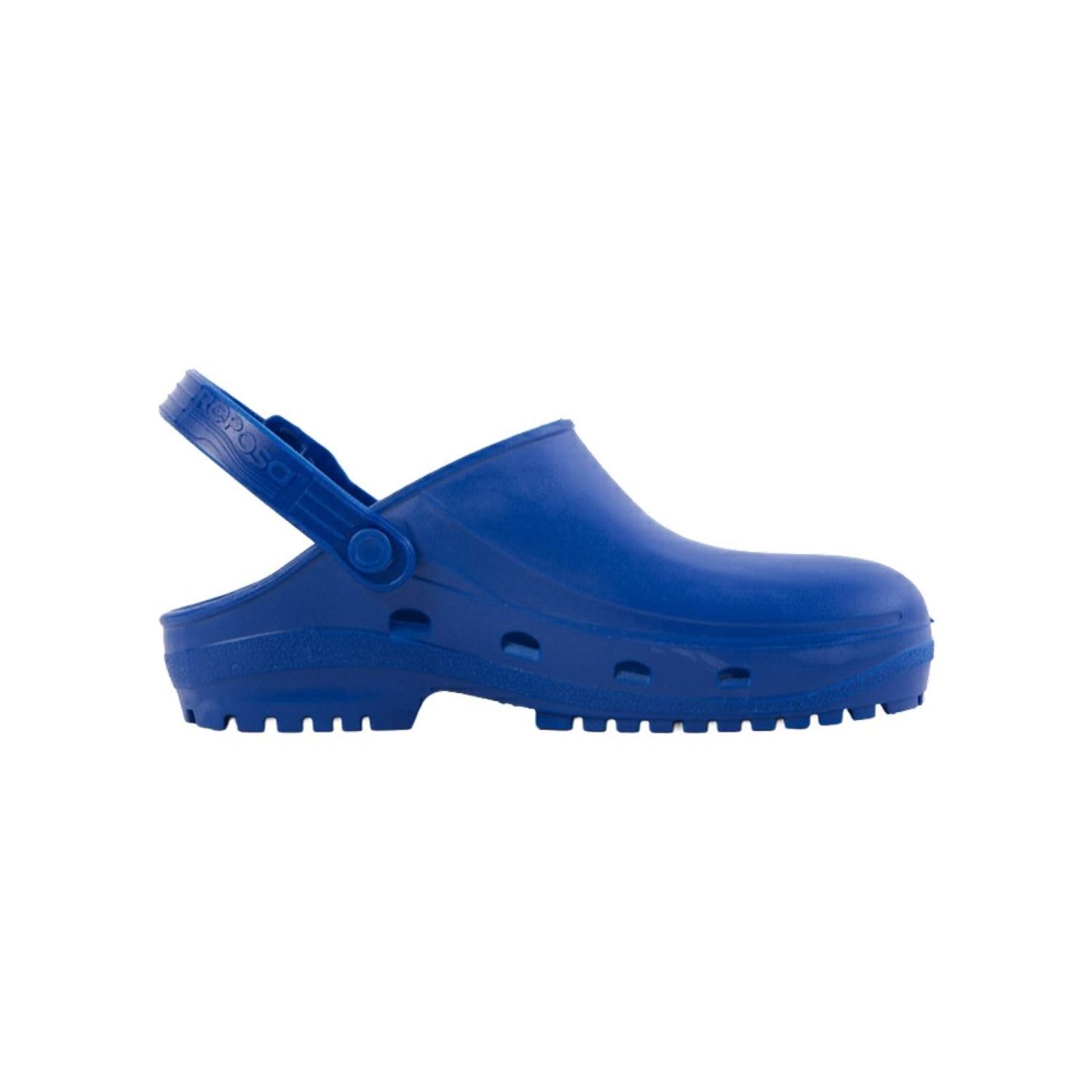 REPOSA Max - Zuecos Sanitarios Mujer y Hombre en Goma con Suela Antideslizante SRC, Zuecos Enfermera Anatómicos con Correa Ajustable, Zapatos Sanitarios Esterilizables Antishock Transpirables Ligeros — view 9