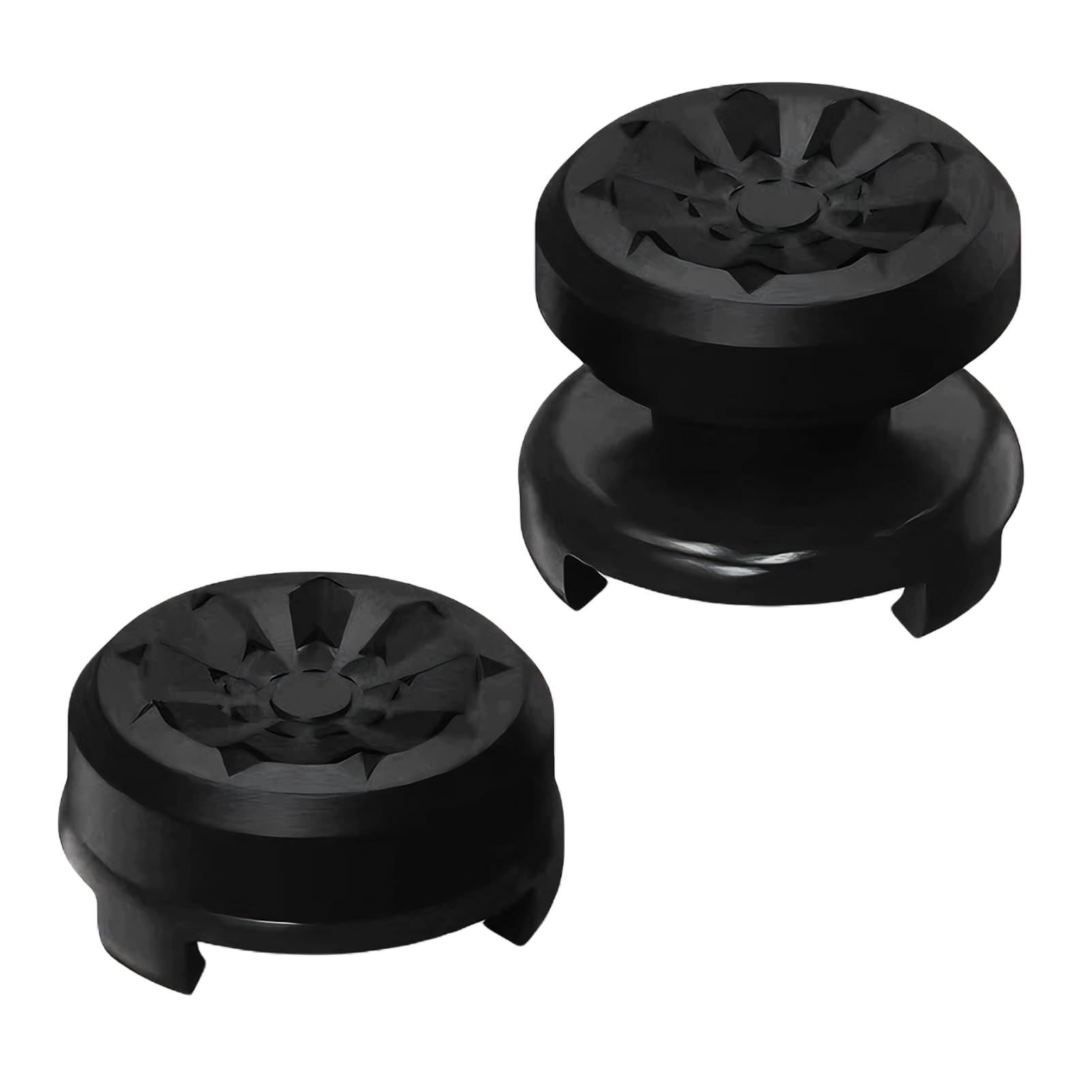 2PCS Thumb Grip Joystick Caps for PS5/PS4 Controller, Silicone Thumb Cap 1 High-Rise 1 Mid-Rise Non Slip Rubber Textured Grip Design to Help with Aim Control Accuracy Compatible with PS5 PS4 — view 7