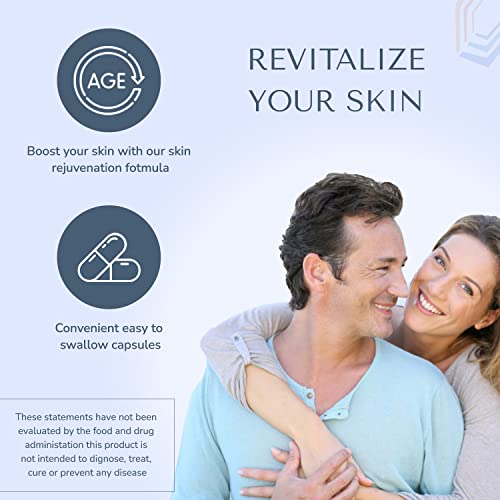 Zirum Collagen Supplements With Phytoceramides | Added Vitamin E, C, A & D3 - Anti Aging Colageno For Women & Men | Hydrolyzed Marine Capsules | Boost Skin Elasticity Reduce Wrinkles (60 Count) #TOP4