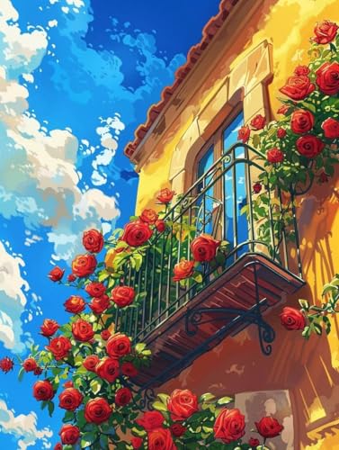 Peinture par numéro adulte fleurs 100x130cm kit créatif sans cadre à peindre