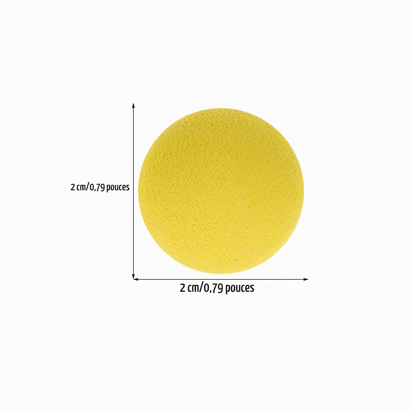 BESPORTBLE 50 Mini-Balles en Mousse Eva 0.79In Souples Et SûRes Projectiles De Rechange pour Jeux De Tir ActivitéS De Plein Air Et Loisirs CréAtifs