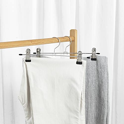 20 Cabides Cromado com Presilhas - Calças e Saia