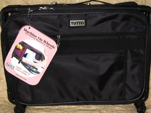 Medium Black Mascot Tutto Machine on Wheels Sewing Carrier Case