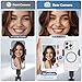 Oscio Vlog Selfie Monitor Screen, Wireless Back Camera Monitor for iPhone & Android, Magnetic Selfie Screen with Bluetooth Remote for Selfie/Vlog/Live Streaming/TikTok(White)