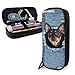 Produktbild Denim Cute Dog Pencil Case Bleistifttasche mit großer Kapazität und strapazierfähigem Reißverschluss für Studenten Schreibwaren-Stifttasche für Stifte und anderes Schulmaterial