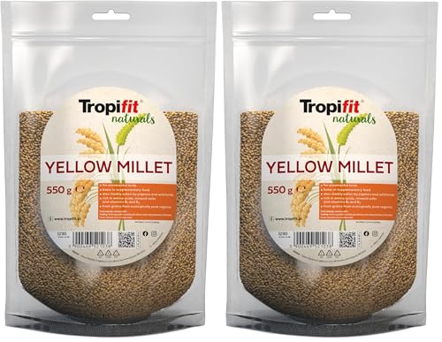 Millet Jaune 550g - Alimentation pour Oiseaux d'ornement (Lot de 2)