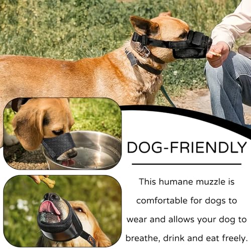 2 Stück MaulkorbKleineHunde,Maulkorb,MaulkorbMittlere Hunde,Hundemaulkorb,MaulkorbFür HundeVerstellbare Schlaufe Weicher MaulkorbVerhindert,Für Kleine Große UndHunde(Schwarz, Klein)