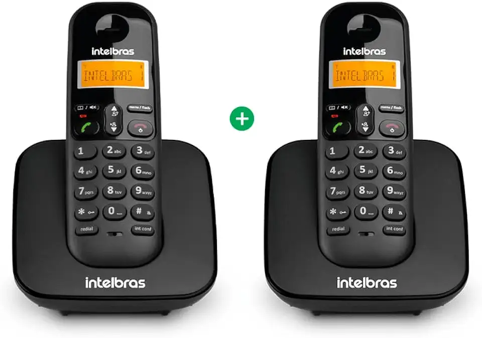Telefone sem Fio e com Ramal Adicional TS 3112 Preto Intelbras
