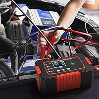 6A Autobatterie Ladegerät, 12V KFZ Batterieladegerät Vollautomatisches Intelligentes Erhaltungsladegerät mit LCD-Bildschirm Mehrfachschutz für Auto, Motorrad, Rasenmäher oder Boot – Ansicht 7