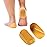 Tuli\'s Classic Heel Cups, Cushion Insert for Plantar Fasciitis, Shock Absorption, and Heel Pain Relief, Yellow, 2 Pairs, Large