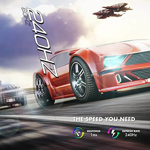 Viotek Gft27Cxb2 27-Inch Gaming Monitor | 240Hz Full-Hd 1080P 1Ms Od | 99% Srgb & 400 Cd/M2 High Brightness | G-Sync-Ready & Freesync | 2X Hdmi, Dp, 3.5Mm | Adjustable Height, Tilt, Swivel, Pivot #TOP2