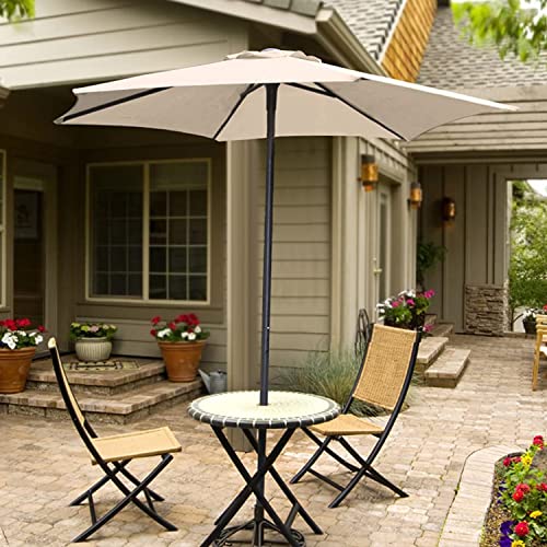 Toile parasol 3m kaki pour remplacer un tissu usé par les UV - 2