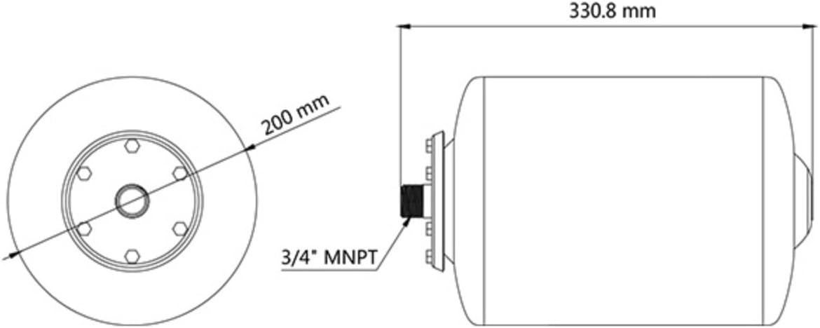 SEAFLO Pre-Pressurized Accumulator Tank (2 Gallon)