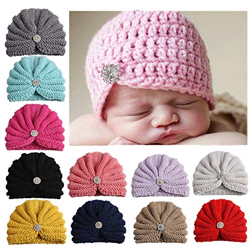 Preisvergleich Produktbild MUUZONING 11 Stück Süß Baby Mutter Stirnbänder Elastische Baumwolle Haarband Turban, Mehrere Farben Kleinkind Haar Bogen Fliege Schleife Haarreifen, Mädchen Head Wrap Kostüm Fotografie Props #3