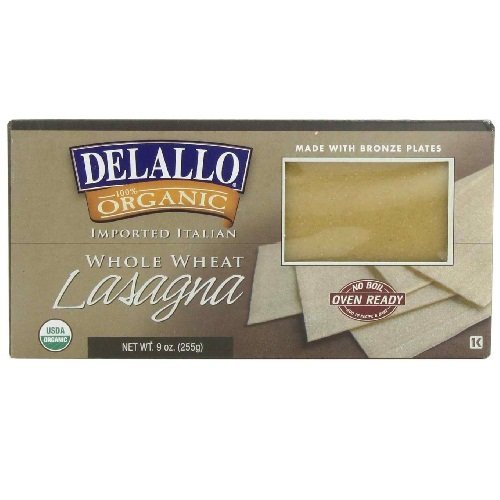 Delallo Imported Semolina No Boil Lasagna Pasta, 9 Ounce 12 per case
