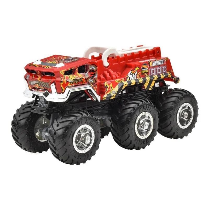 Hot Wheels Monster Trucks HWN86 HWN94 - Camión de remolque HW 5 ALARM 1:64