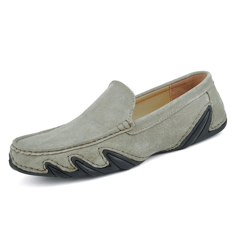 Men's Casual Suede Loafers, with Slip-Resistant and Durable Soles, Moccasins, Lightweight and Comfortable, Easy to wear and take Off.