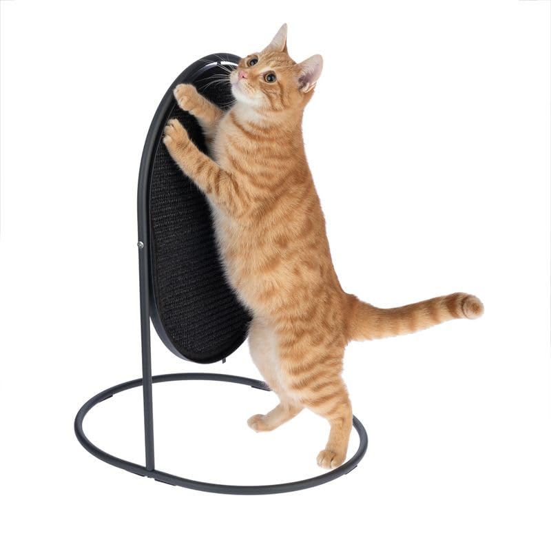 Modern Living Kratzbrett & Katzengym Hollywood | 2-in-1 Möbelstück für Katzen | zum Krallenwetzen | inkl. Katzenminze | Höhe: 55cm