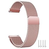 ANDOFUZH Bracelet Magnétique en Acier Inoxydable pour Homme Femme, Réglable à Dégagement Rapide, Compatible Montres Connectées et Traditionnelles 14mm,16mm,18mm,20mm,22mm,24mm