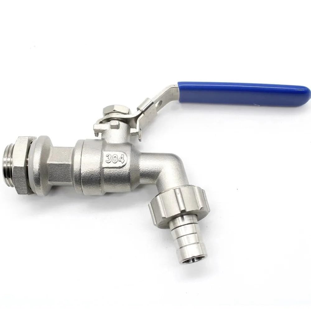 1 pz BSP maschio a portagomma 304 valvola a sfera in acciaio inox rubinetto dell'acqua rubinetto casa giardino esterno antigelo(DN25 1 BSP)