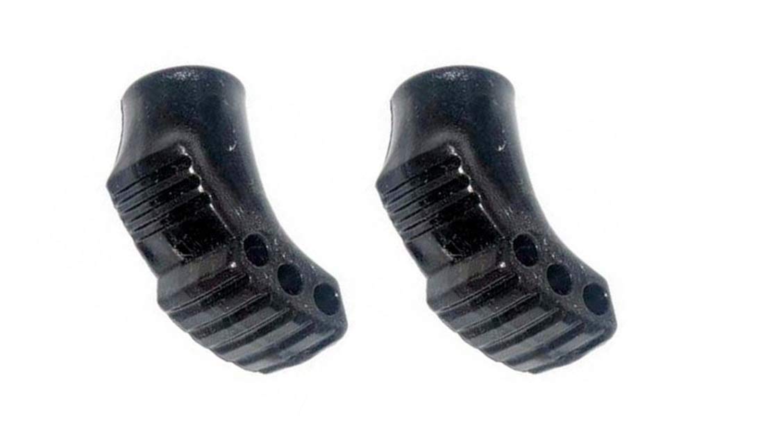 10 mm HARTMETALL ROLLERSPITZEN WIDIA (1 Paar) inkl. Heißkleber Nordic Blading ROLLSKI Spitze + Gummi Pads