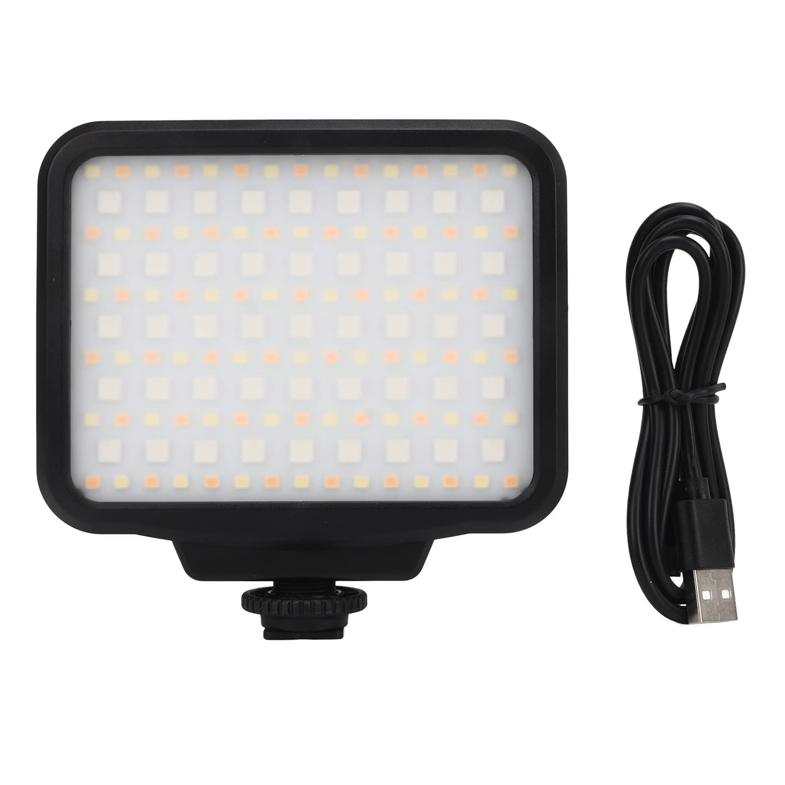 Luce Video RGB, Illuminazione Fotografica a LED Portatile a Colori a 360°, CRI 95+ 2500-9900K Lampada da Pannello Ricaricabile Dimmerabile da 5200 MAh per Vlogging